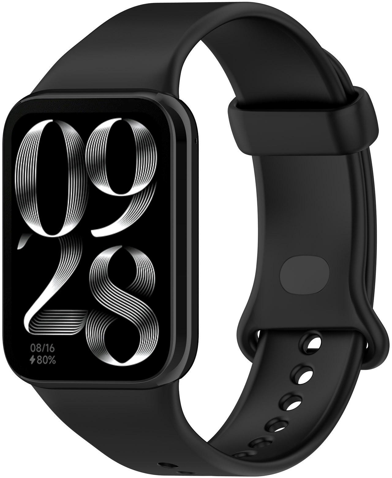 4wrist Silikonový řemínek pro Xiaomi 9 Pro a 8 Pro - Black