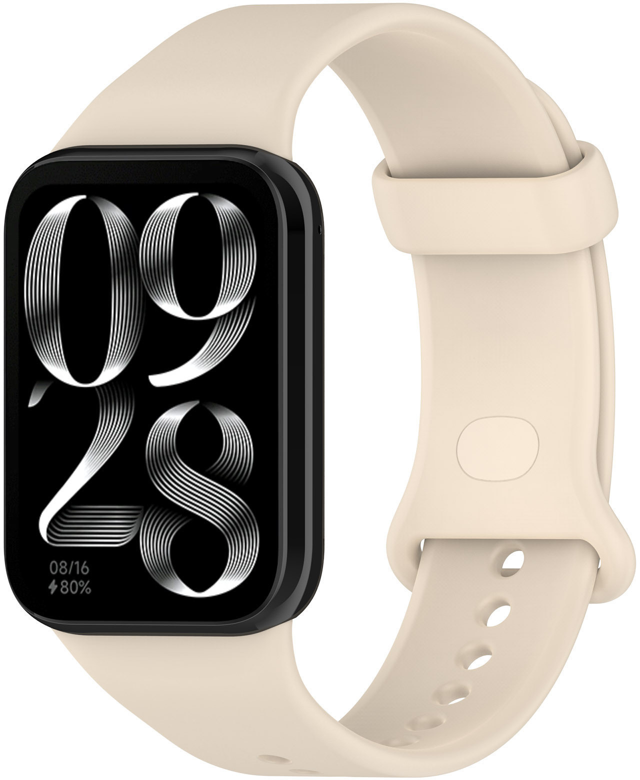 4wrist Silikonový řemínek pro Xiaomi 9 Pro a 8 Pro - Beige