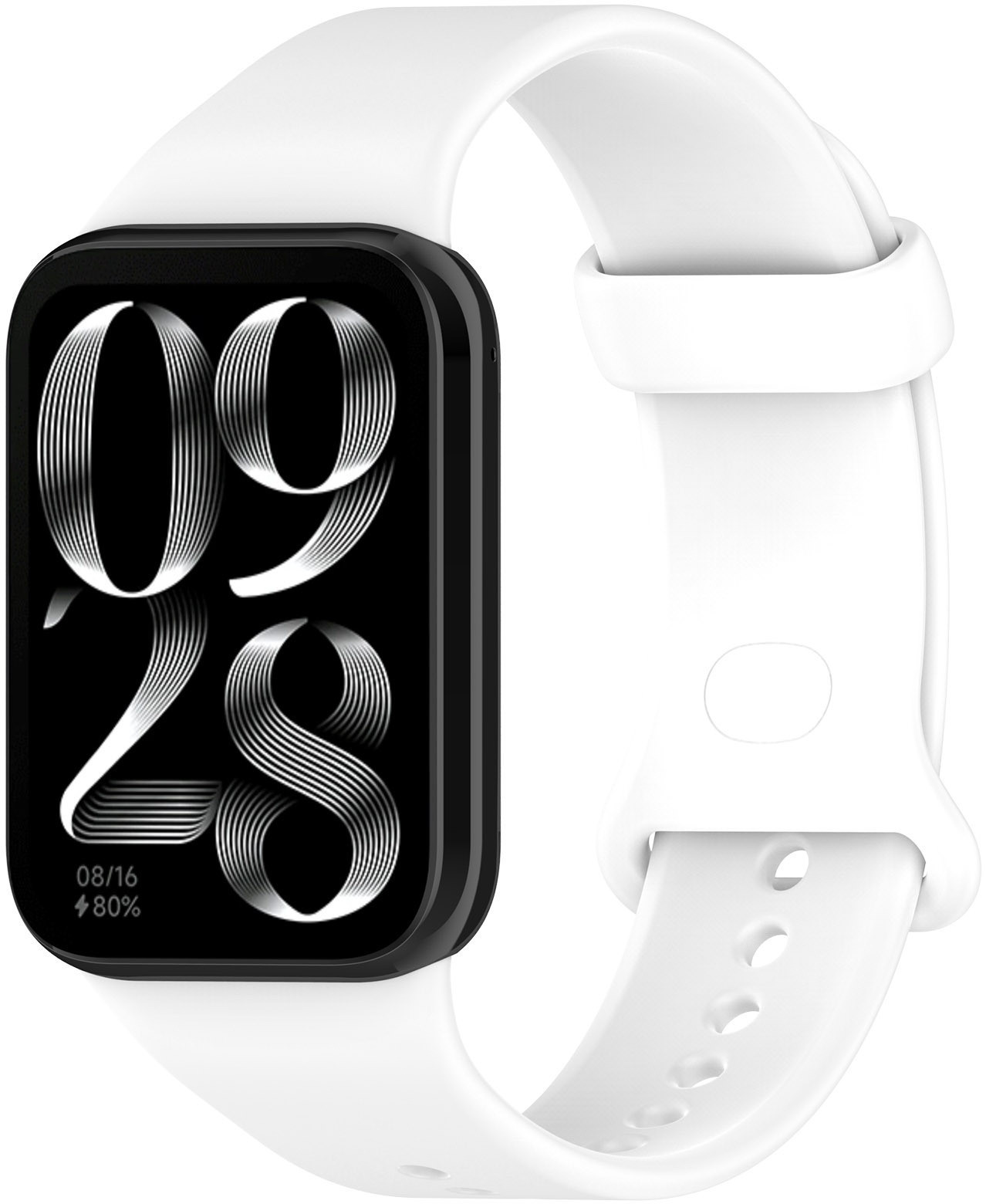 4wrist Silikonový řemínek pro Xiaomi 9 Pro a 8 Pro - White