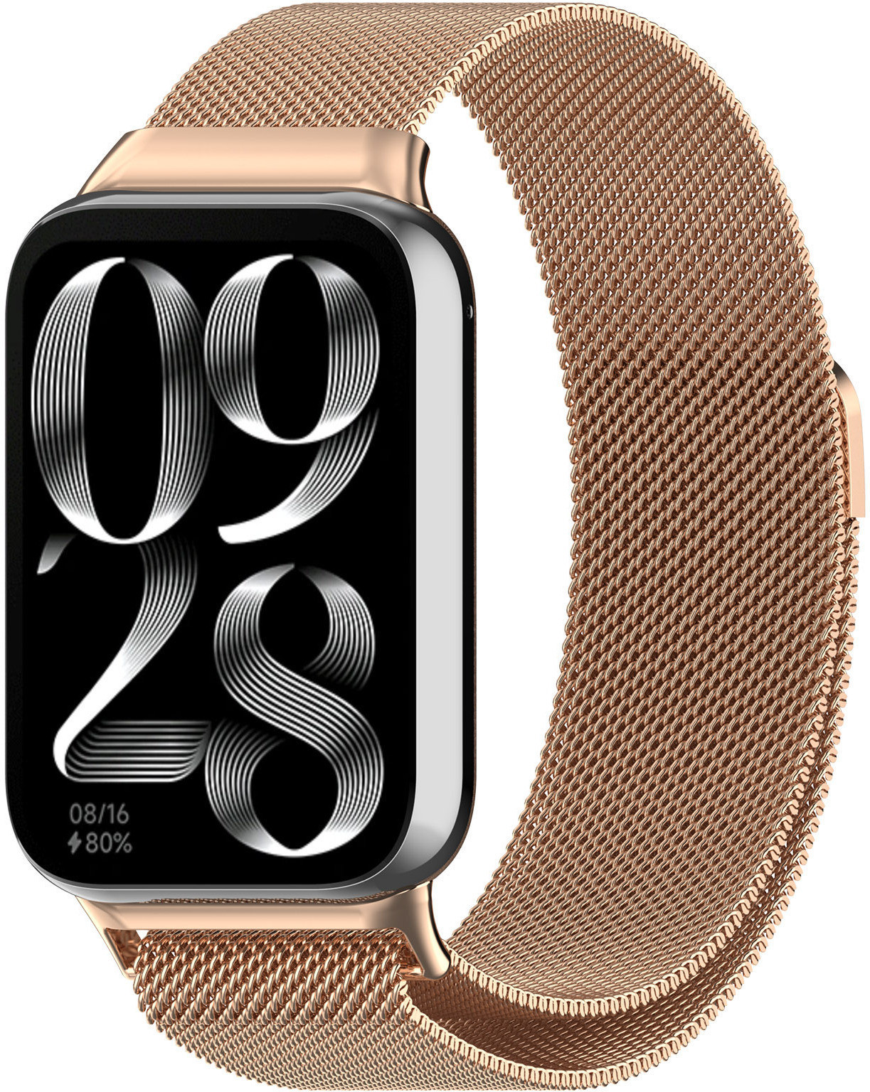 4wrist Milánský tah pro Xiaomi 9 Pro a 8 Pro - Rose Gold