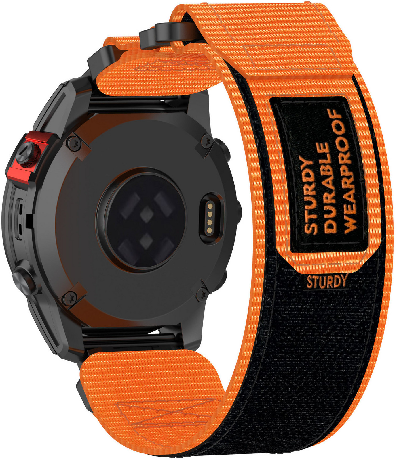 4wrist Velcro řemínek pro Garmin 26 mm - Orange