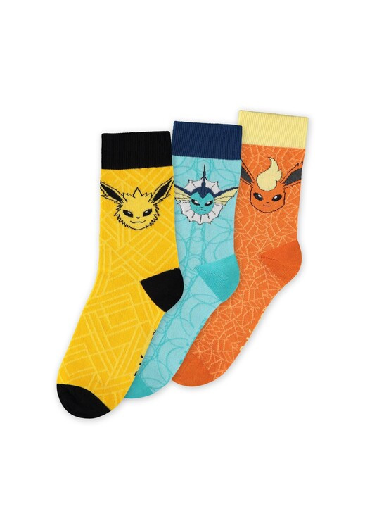 DIFUZED Ponožky Pokemon - Vaporeon & Flareon & Jolteon, 35-38