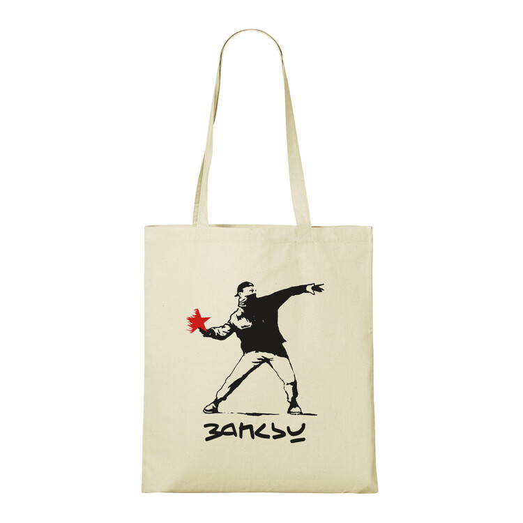 POSTERS Taška Star Throw by Banksy, 100% bavlna