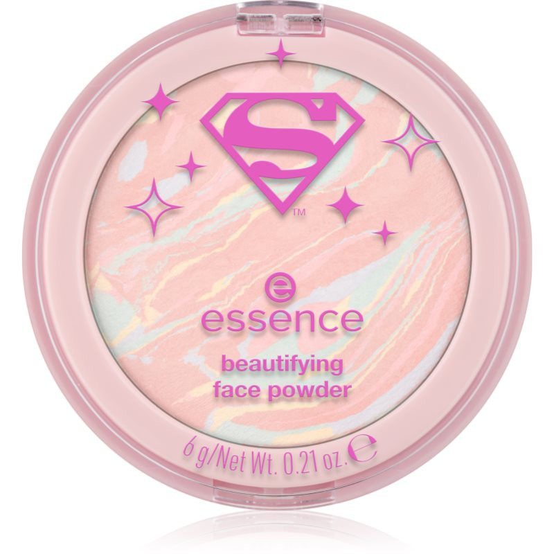 essence Superman kompaktní pudr pro rozjasnění pleti 6 g