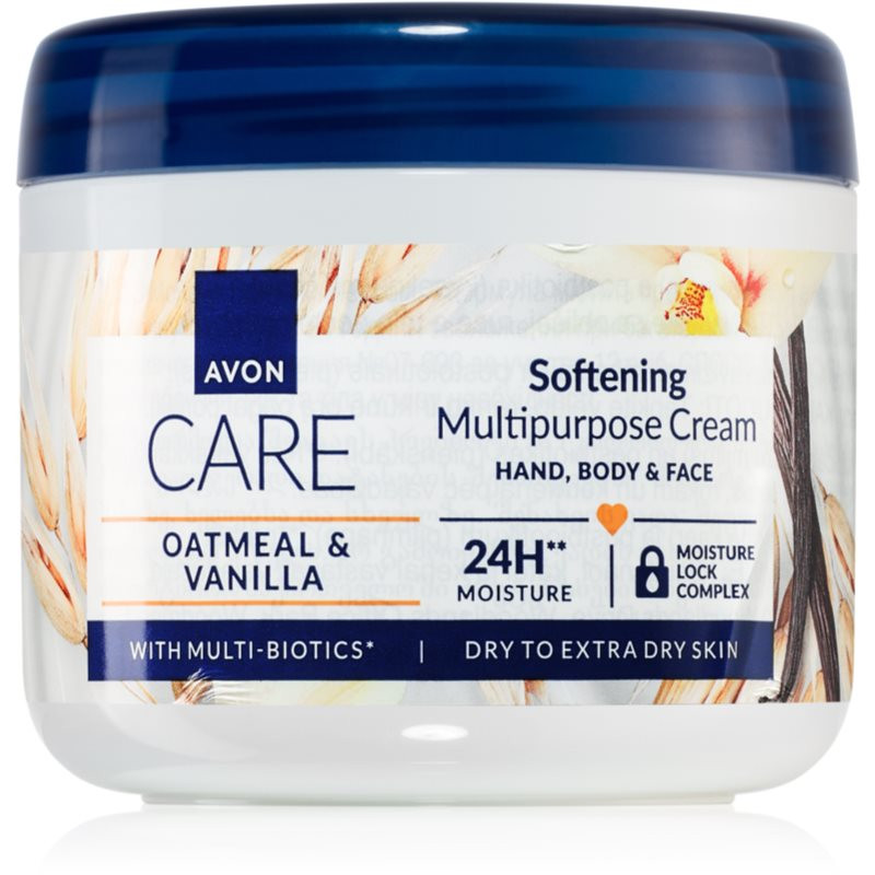 Avon Care Oatmeal & Vanilla víceúčelový krém na tvář, ruce a tělo 400 ml