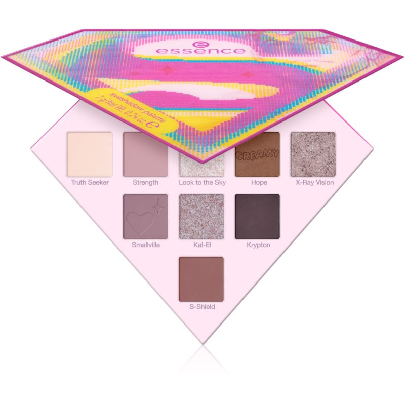 essence Superman paletka očních stínů odstín 01 Find your power 7 g