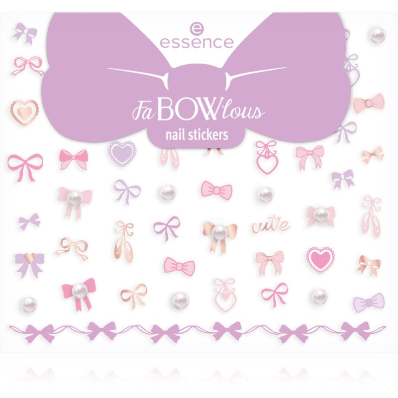 essence FaBOWlous nálepky na nehty 61 ks