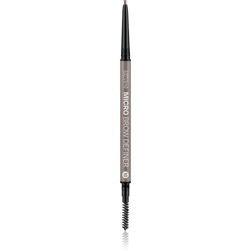 Gabriella Salvete Micro Brow Definer precizní tužka na obočí s kartáčkem odstín 10 0.08 g