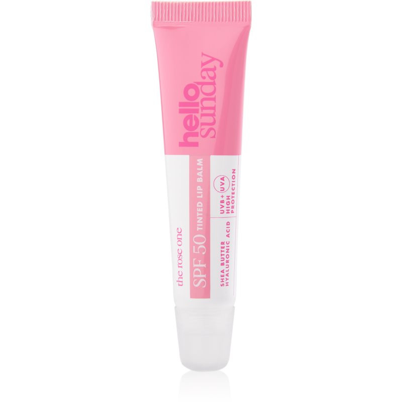 hello sunday the rose one tinted lip balm tónovací balzám na rty SPF 50 15 ml