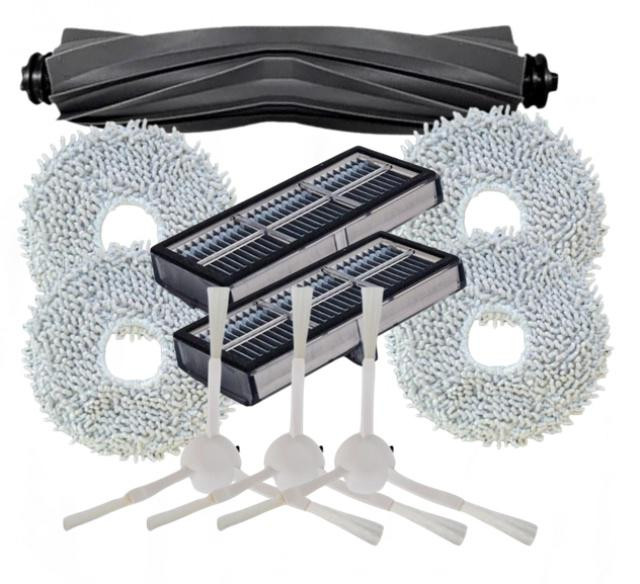 10ks Sada Kartáče, HEPA filtry, mopy pro DREAME L10s Pro Ultra Heat, Dreame X30 Pro/Plus