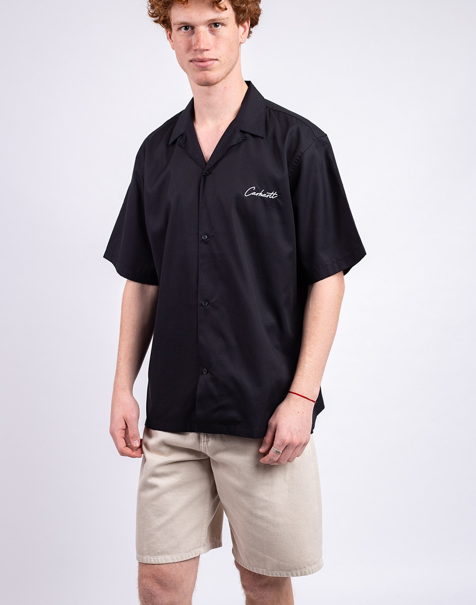 Carhartt WIP S/S Delray Shirt Black/White M