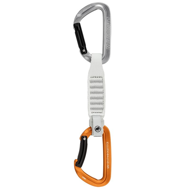 Mammut Klínová karabina Mammut Sender Keylock 12 cm Light Grey