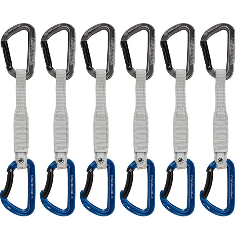 Mammut Sada karabin Workhorse Keylock 17 cm (6 ks) Mammut Šedá