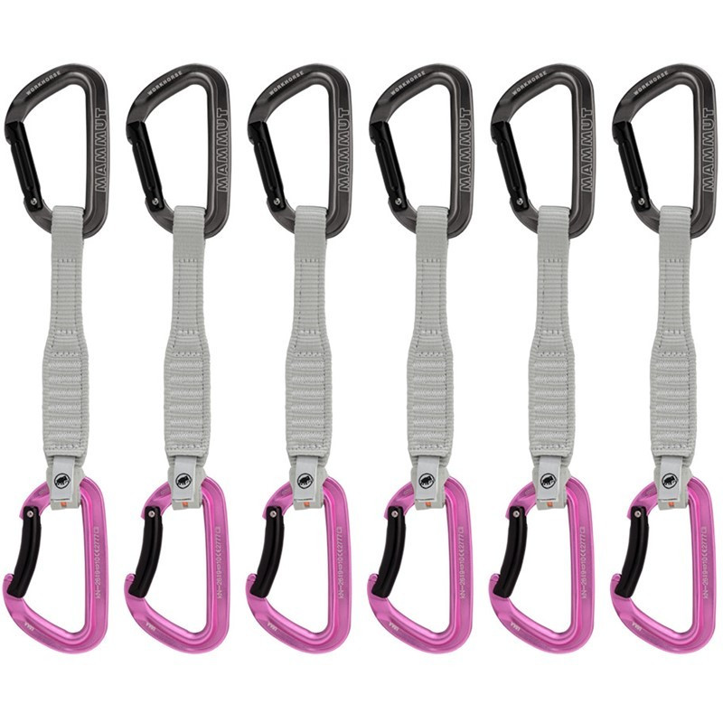 Mammut Sada karabin Workhorse Keylock 17 cm (6 ks) Mammut Růžová