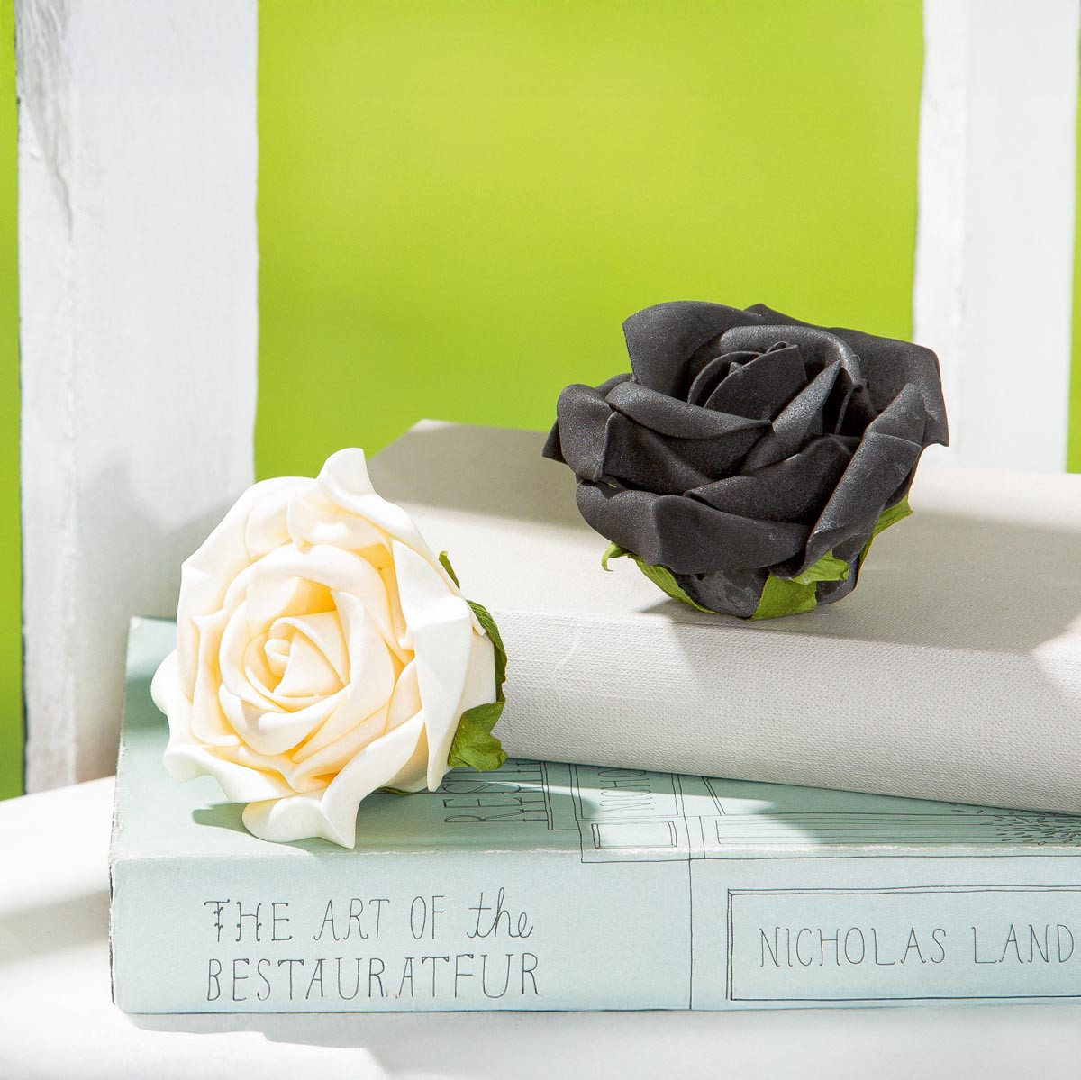 Gilde Dekorační pěnová růže, černá