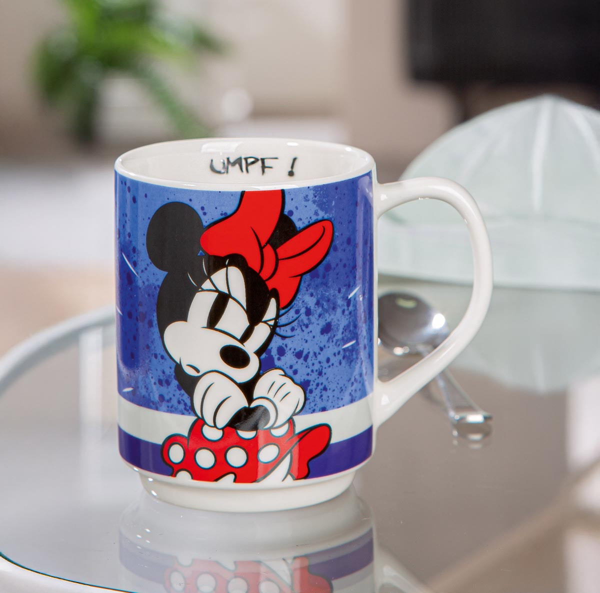 Egan Porcelánový hrnek Minnie, modrý