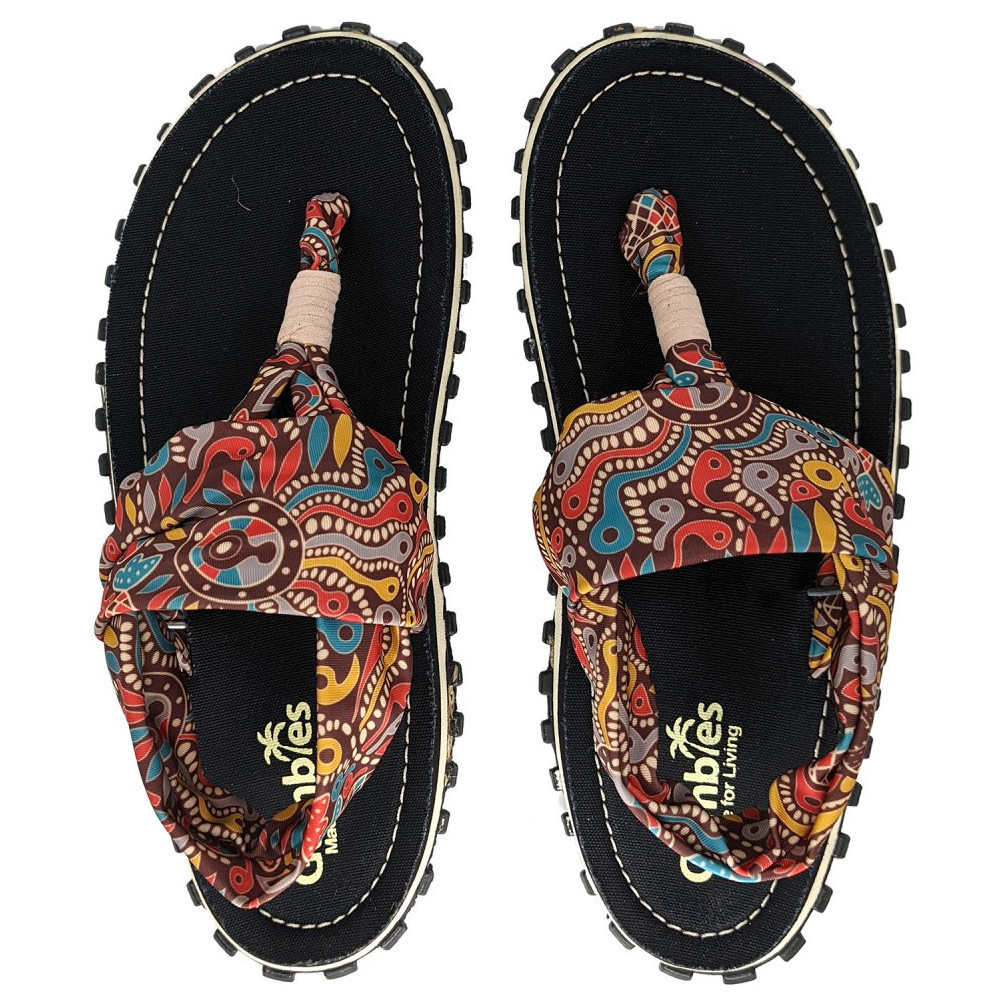 Sandály Gumbies Slingback Aboriginal Velikost bot (EU): 37 / Barva: černá/hnědá