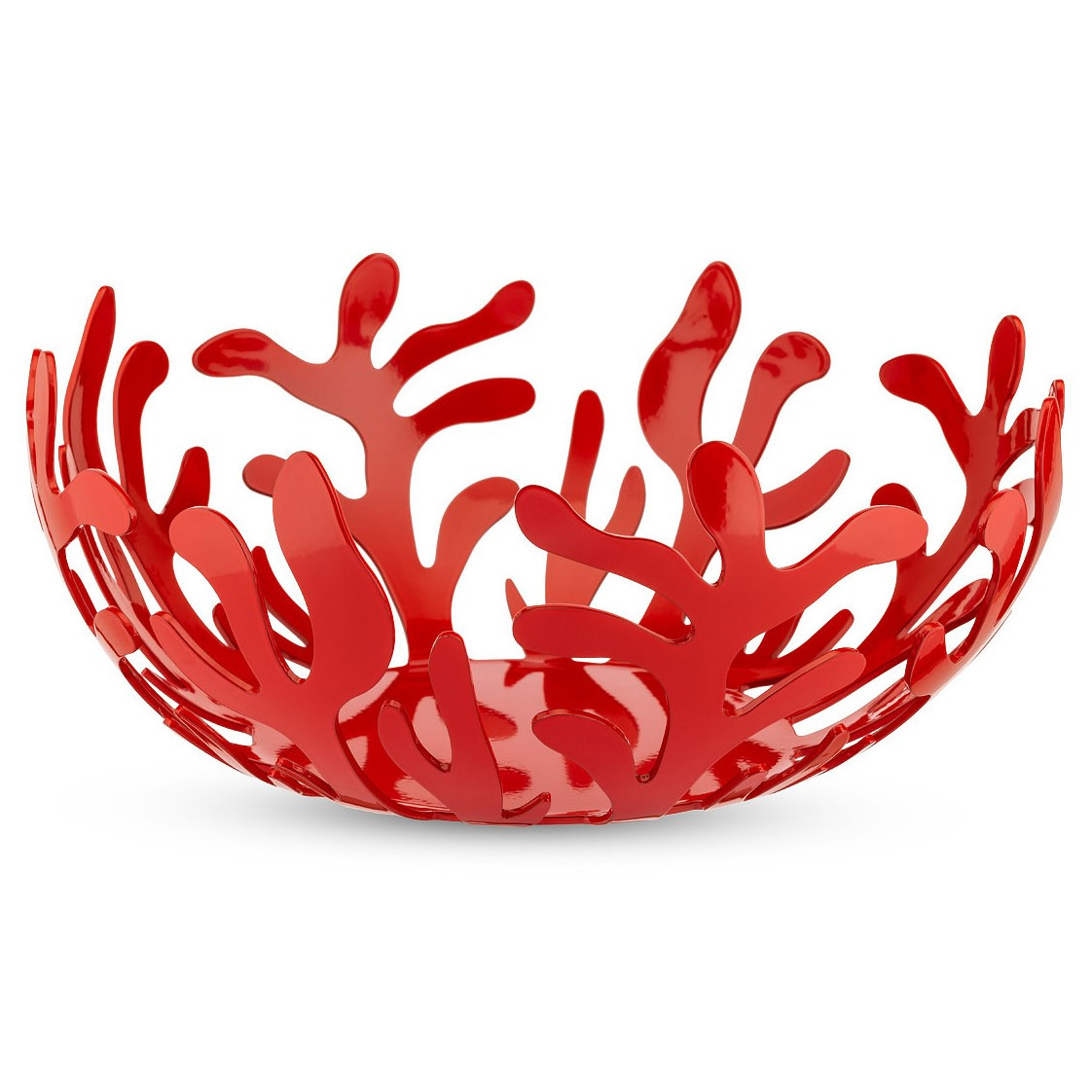 Mísa na ovoce MEDITERRANEO 25 cm, červená, nerezová ocel / epoxidová pryskyřice, Alessi