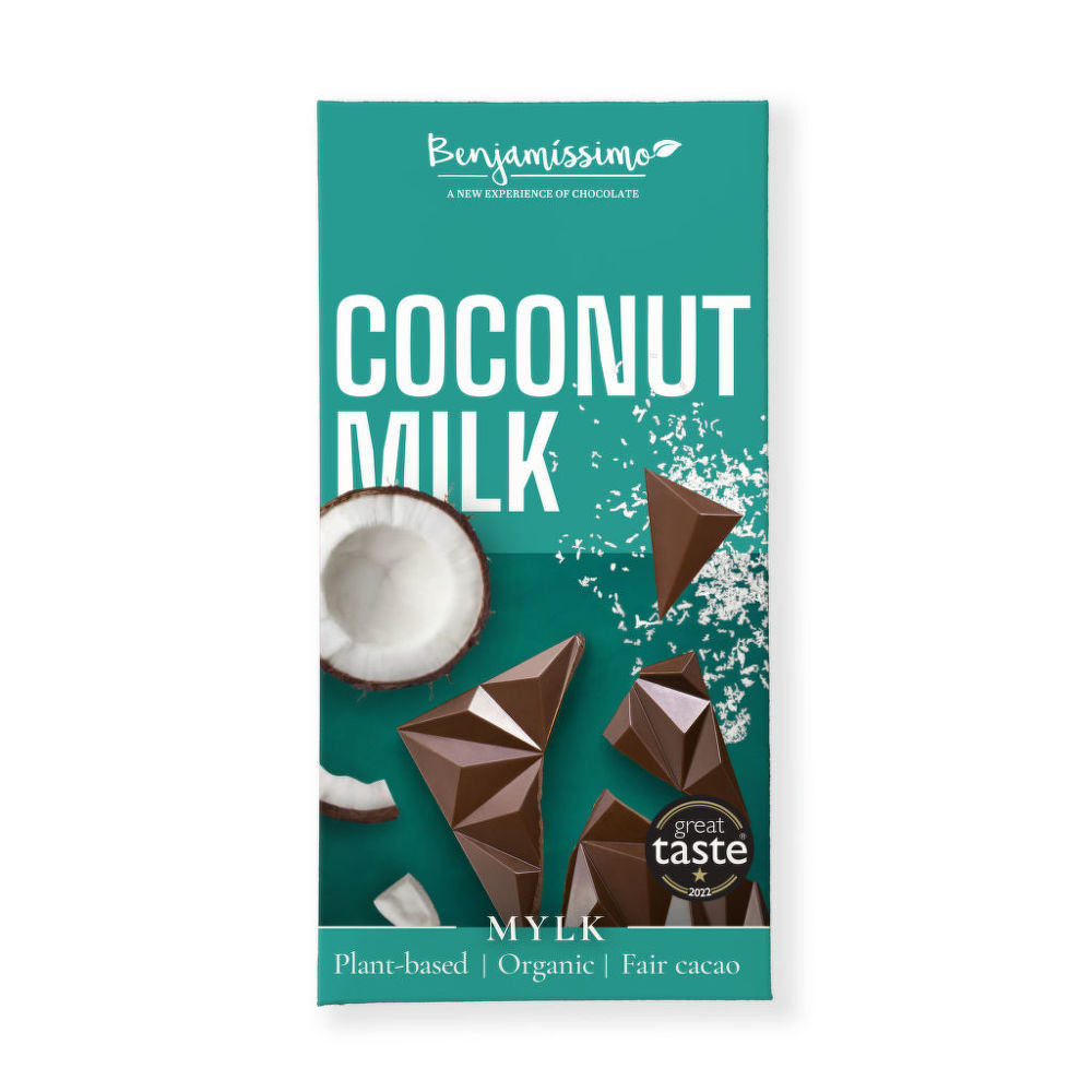 Čokoláda s kokosovým mlékem 60 g BIO   BENJAMÍSSIMO