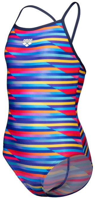 Arena Performance Racing Stripe Light Drop Back Girls Multi...