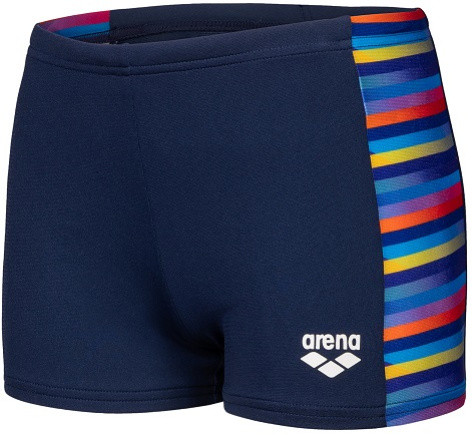 Arena Performance Racing Stripe Short Boys Navy 128cm