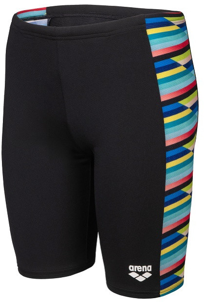 Arena Performance Racing Stripe Jammer Boys Black/Multi 116cm