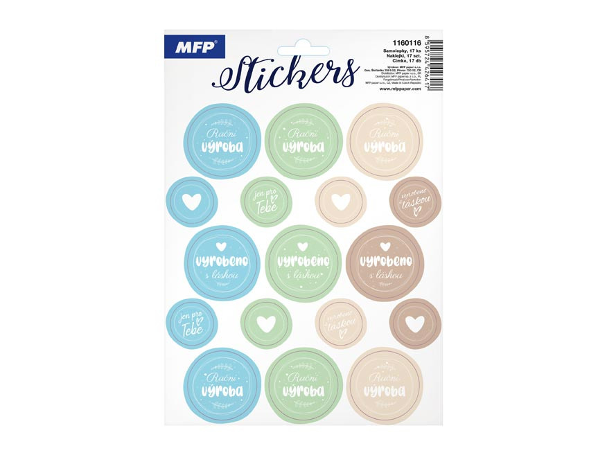 MFP 1160116 Samolepky domácí výroba 16,2x23cm