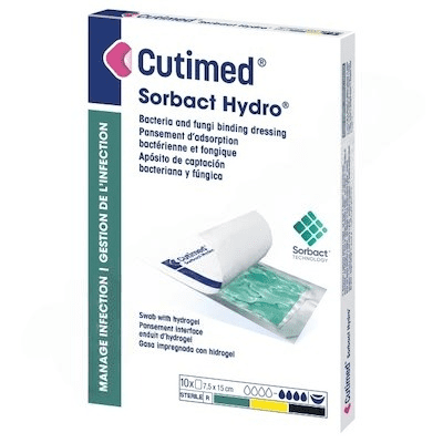 CUTIMED SORBACT HYDRO 7,5XCMX15CM ČISTÍCÍ HYDROGELOVÉ KRYTÍ S DACC, VÁZA