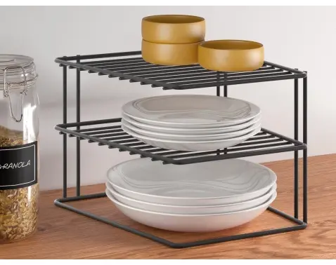 Stojan na talíře do skříňky Lava TouchTherm 25x19 cm, černý