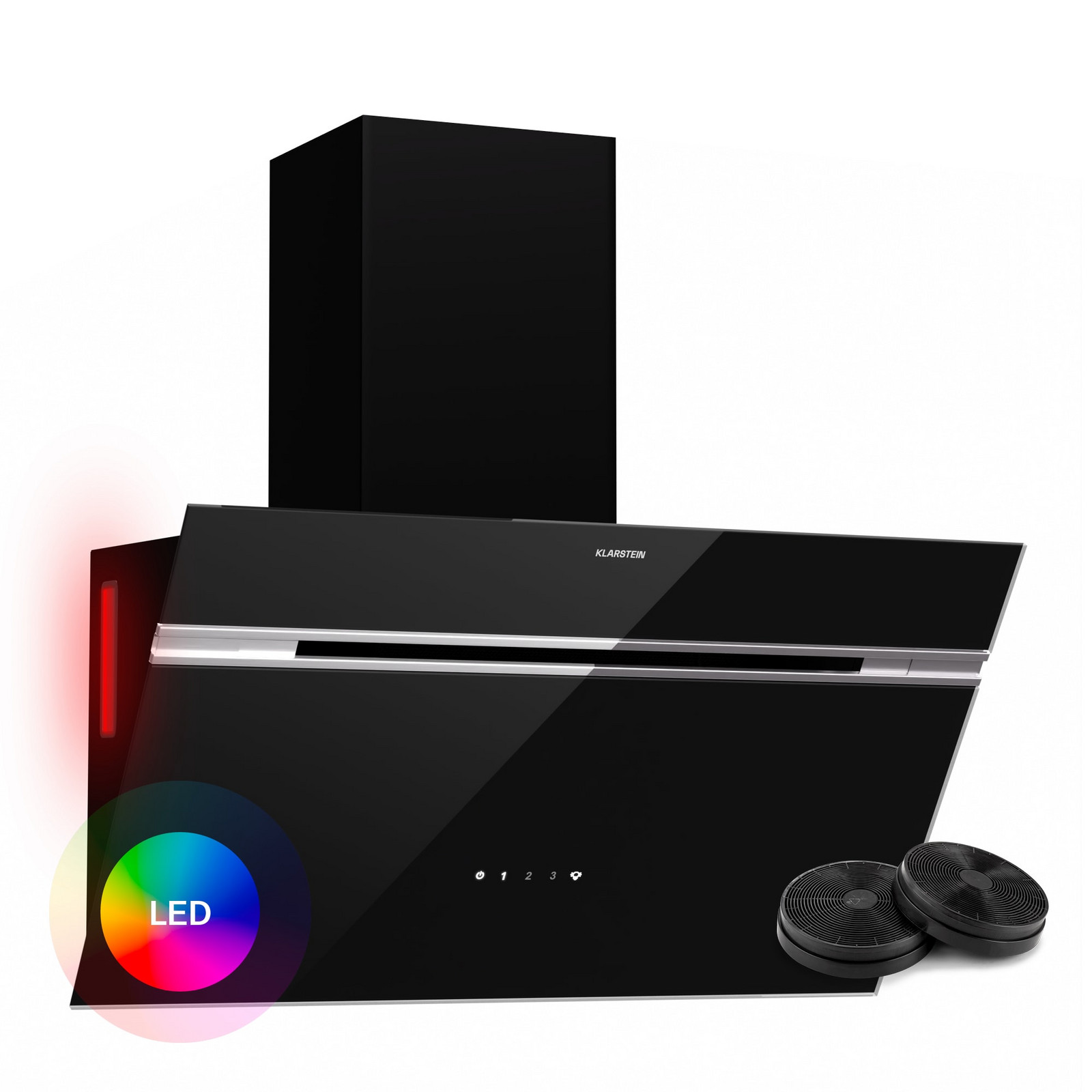 Klarstein Alina digestoř, 70 cm, 600 m³/h, Tichý, EEK A