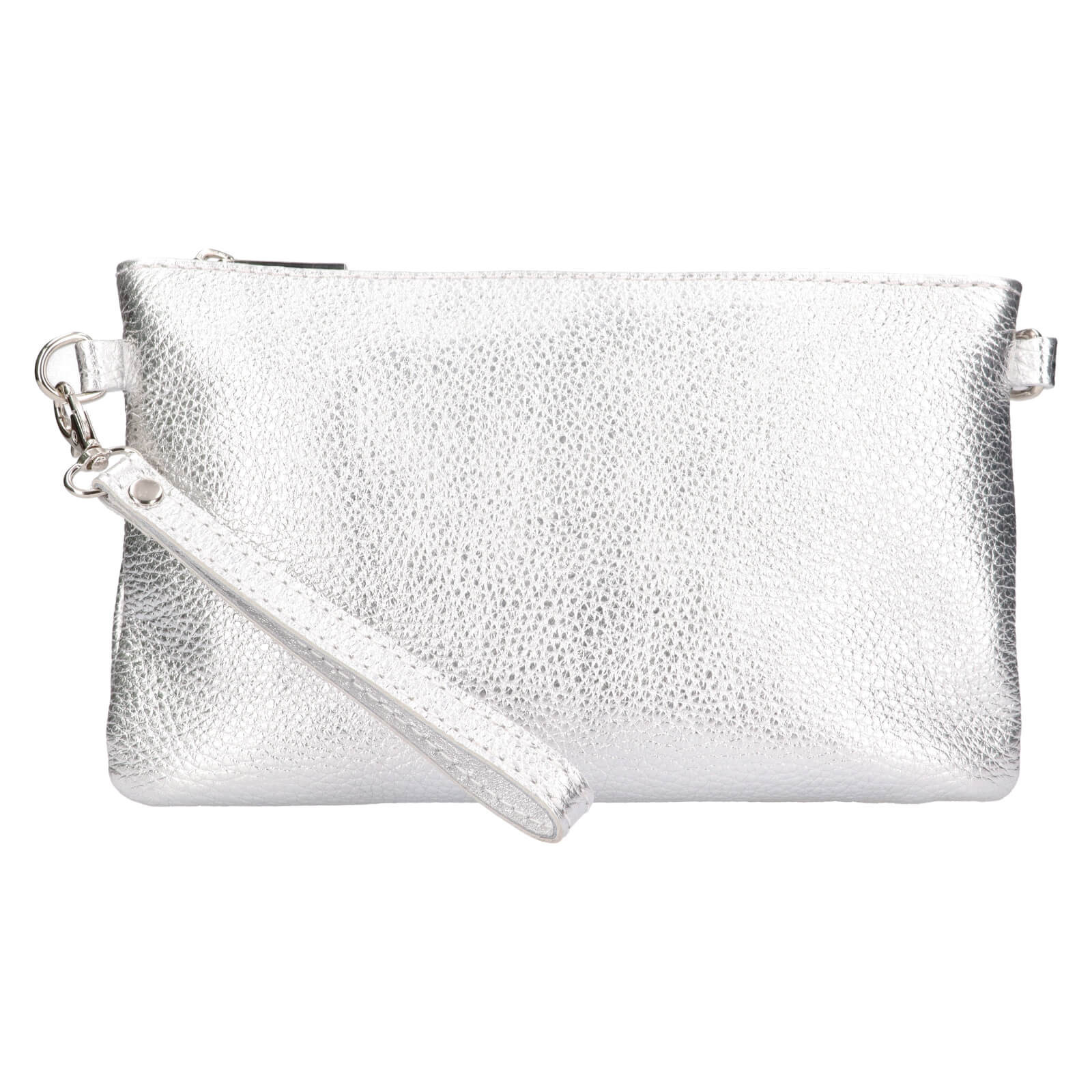 Dámské kožené plesové psaníčko Italia Tea - stříbrná