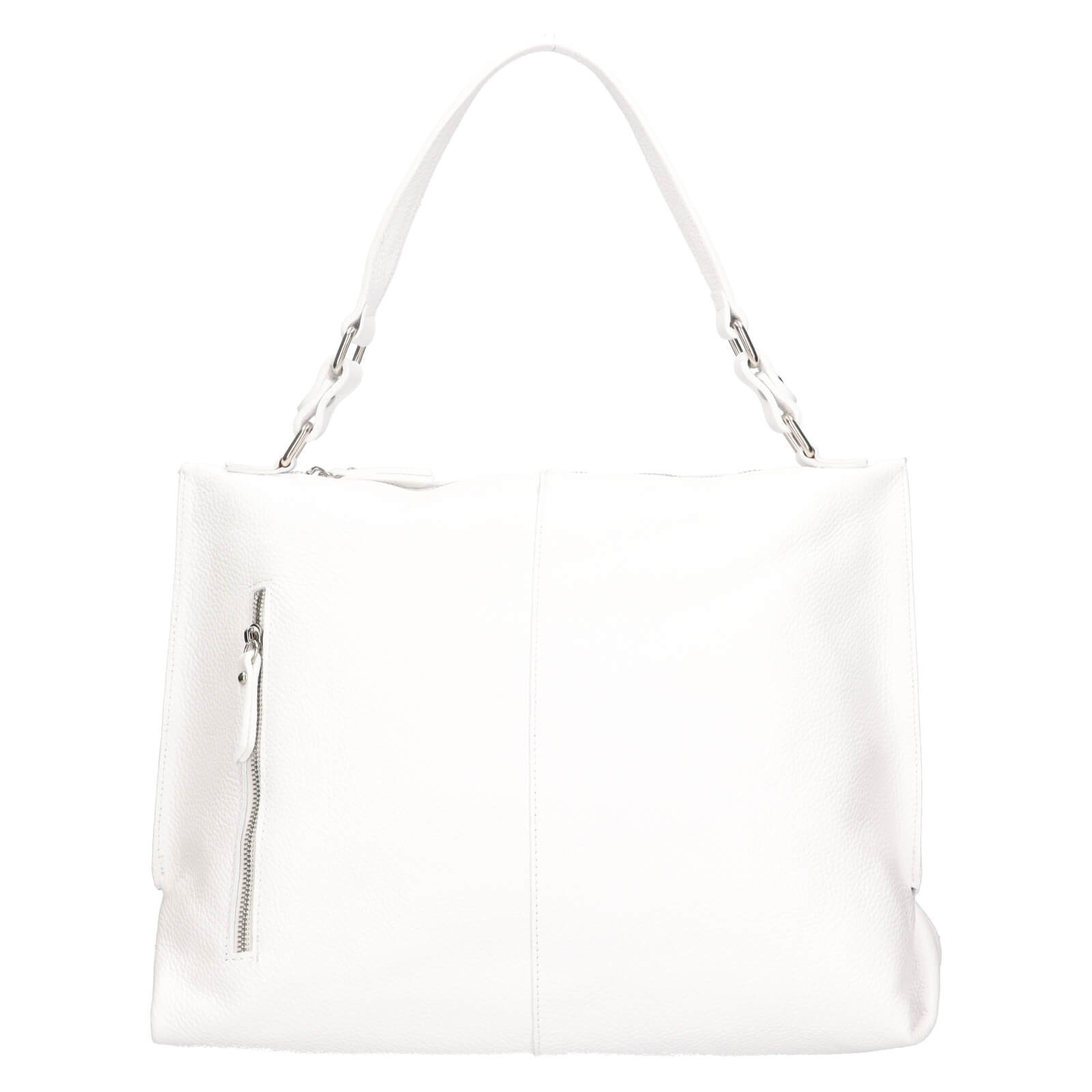 Dámská kožená kabelka Italia Gweny - bílá