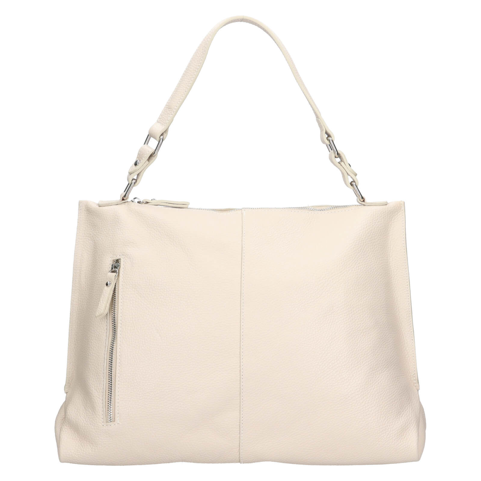 Dámská kožená kabelka Italia Gweny - béžová