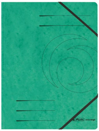 Herlitz - Desky s gumou A4 zelené