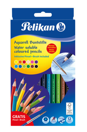 Pelikan - Pastelky akvarelové 12 ks