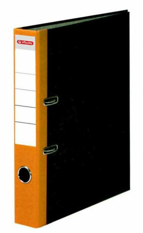 Herlitz - Pořadač A4/5 cm, žlutý mramorový