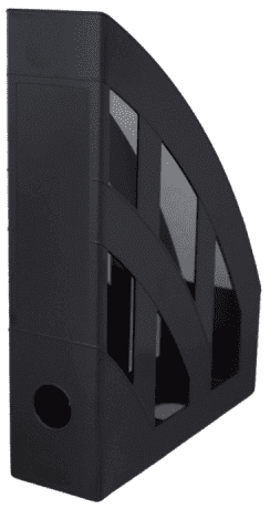 Herlitz - Stojan na spisy, černý, neprůhledný