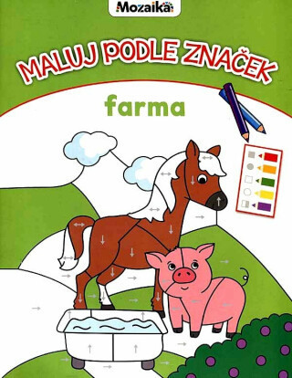 Mozaika-Maluj podle značek - Farma