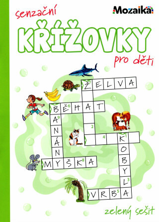 Mozaika-Senzační křížovky pro děti - zelený sešit