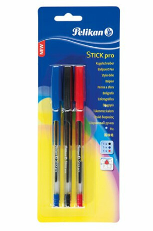 Pelikan - Kuličkové pero Stick Pro-K 91, 3 ks