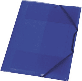 Herlitz - Desky s gumou A4 modré