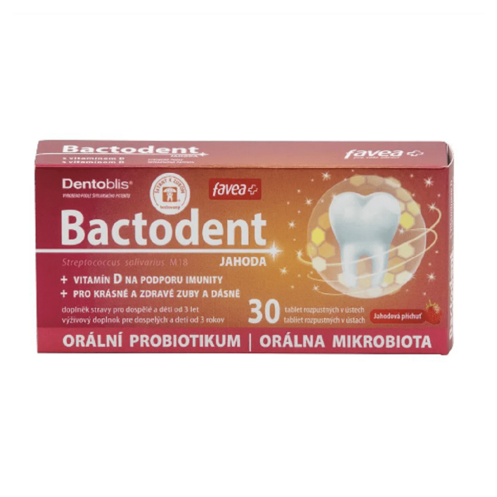 FAVEA Bactodent jahoda 30 tablet