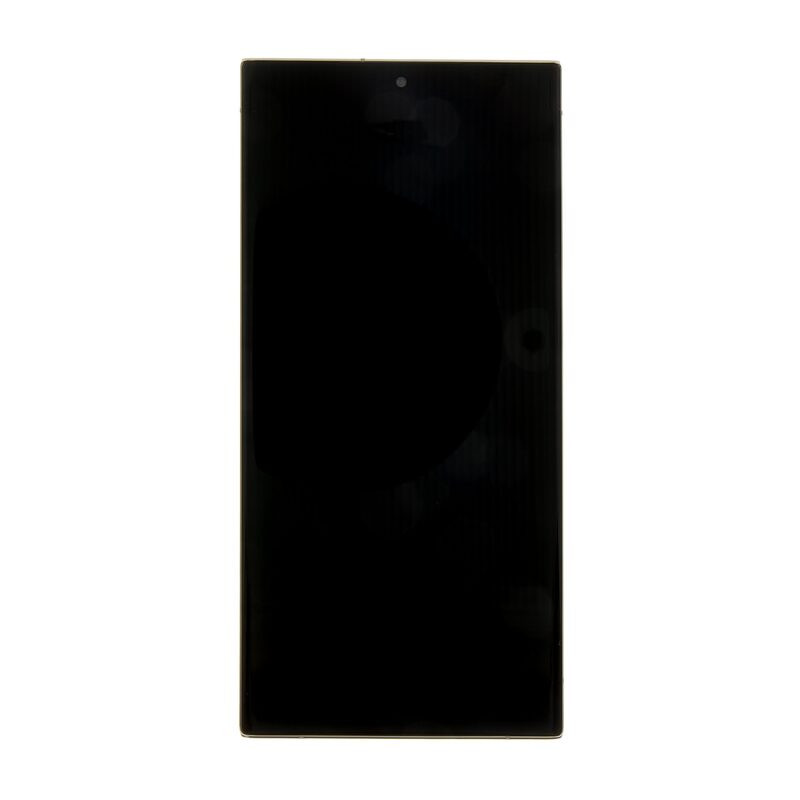 LCD display Samsung S918 Galaxy S23 Ultra + dotyk + přední kryt Service Pack Original Cream