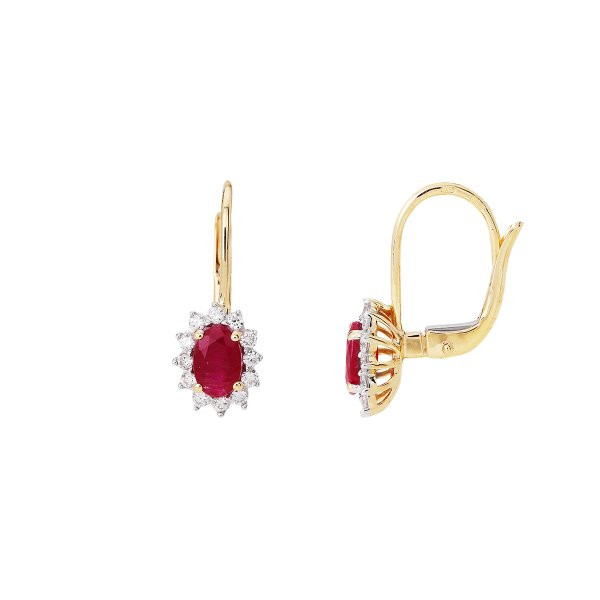 Náušnice s brilianty 234-436-14732R 2.45g