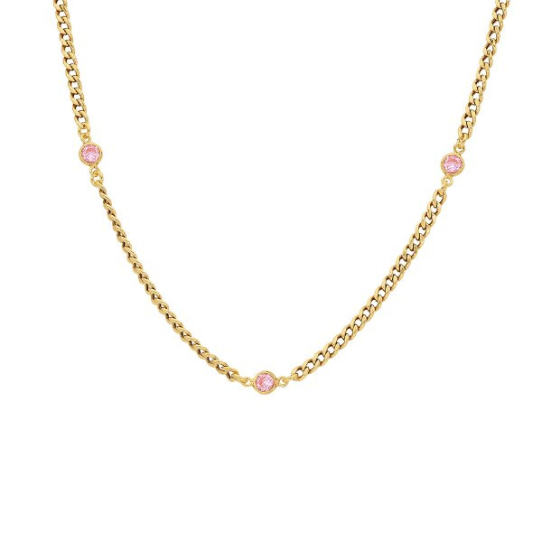 Náhrdelník se syntetickými kameny 676-790-102208-0000