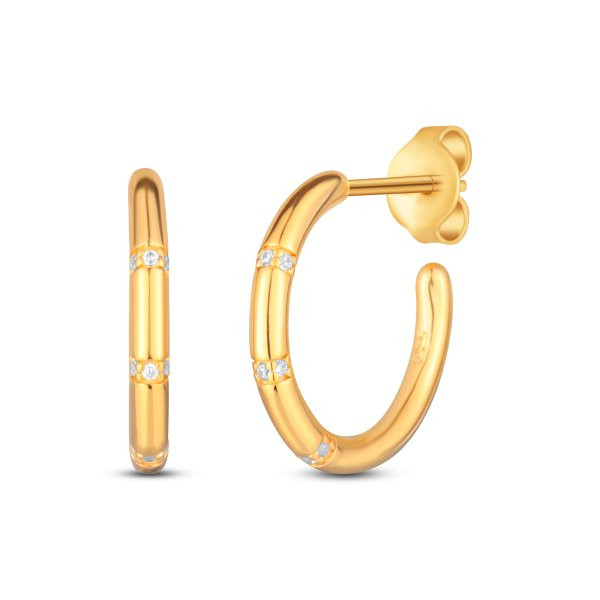 Náušnice se syntetickými kameny 636-386-008528-0000