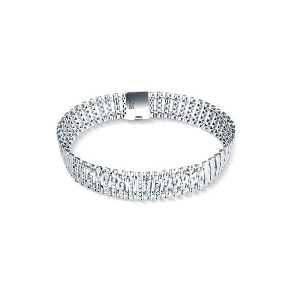 Náramek se syntetickými kameny 366-569-5296 19-13.55g