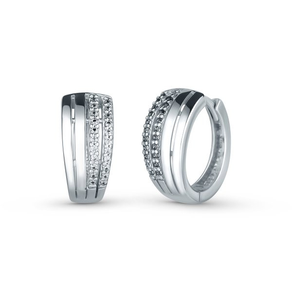 Náušnice se syntetickými kameny 336-573-073801 3.15g