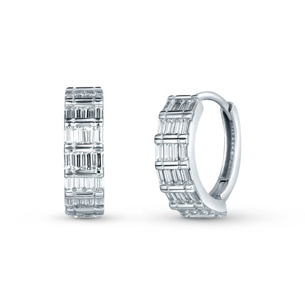 Náušnice se syntetickými kameny 336-573-654801 2.40g