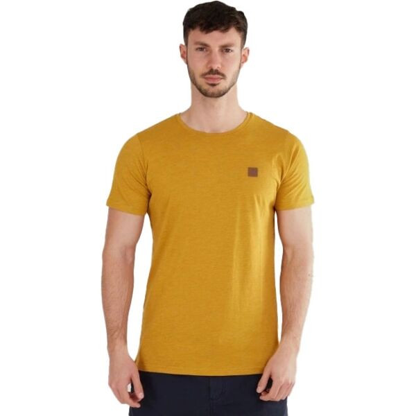 FUNDANGO JAGGY Pánské tričko, žlutá, velikost